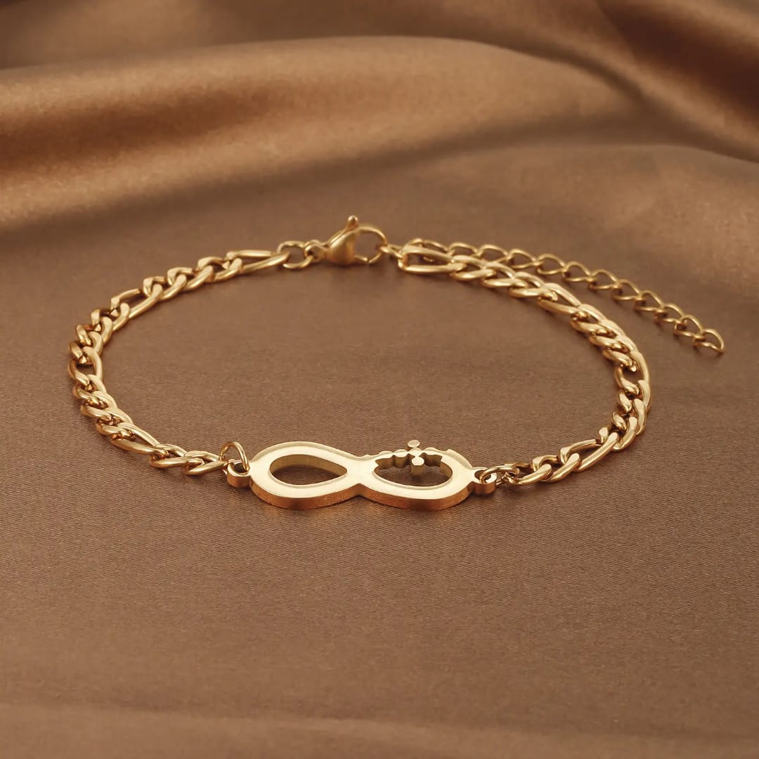 Endless Grace Stainless Steel Infinity Bracelet