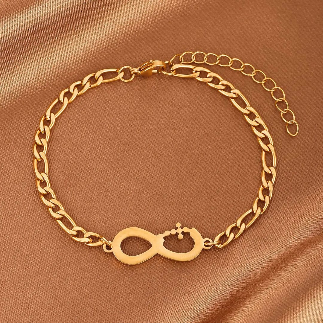 Endless Grace Stainless Steel Infinity Bracelet