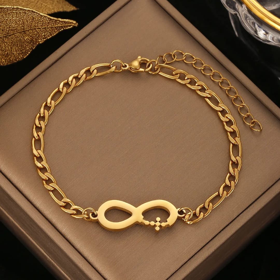 Endless Grace Stainless Steel Infinity Bracelet