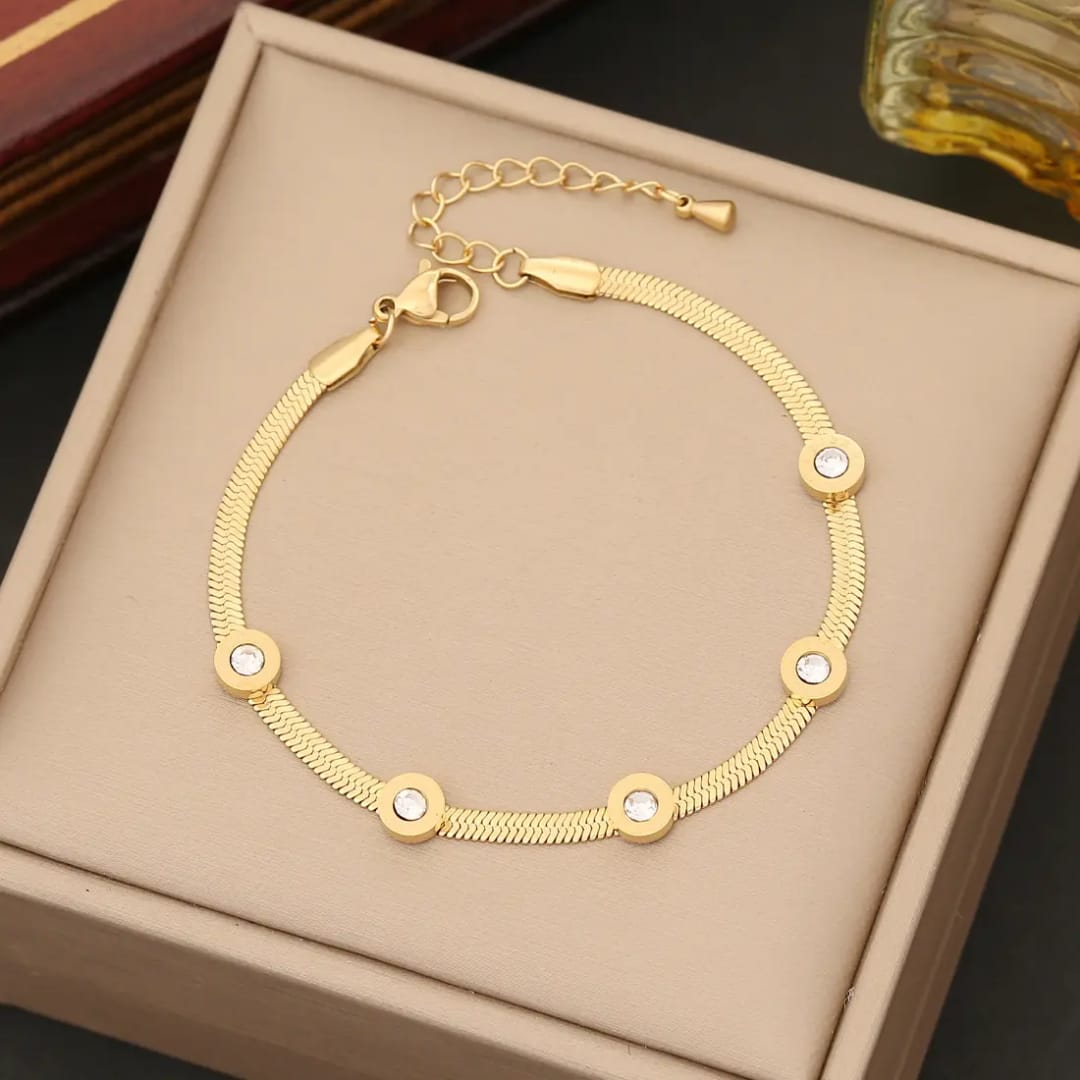Golden Herringbone Bracelet