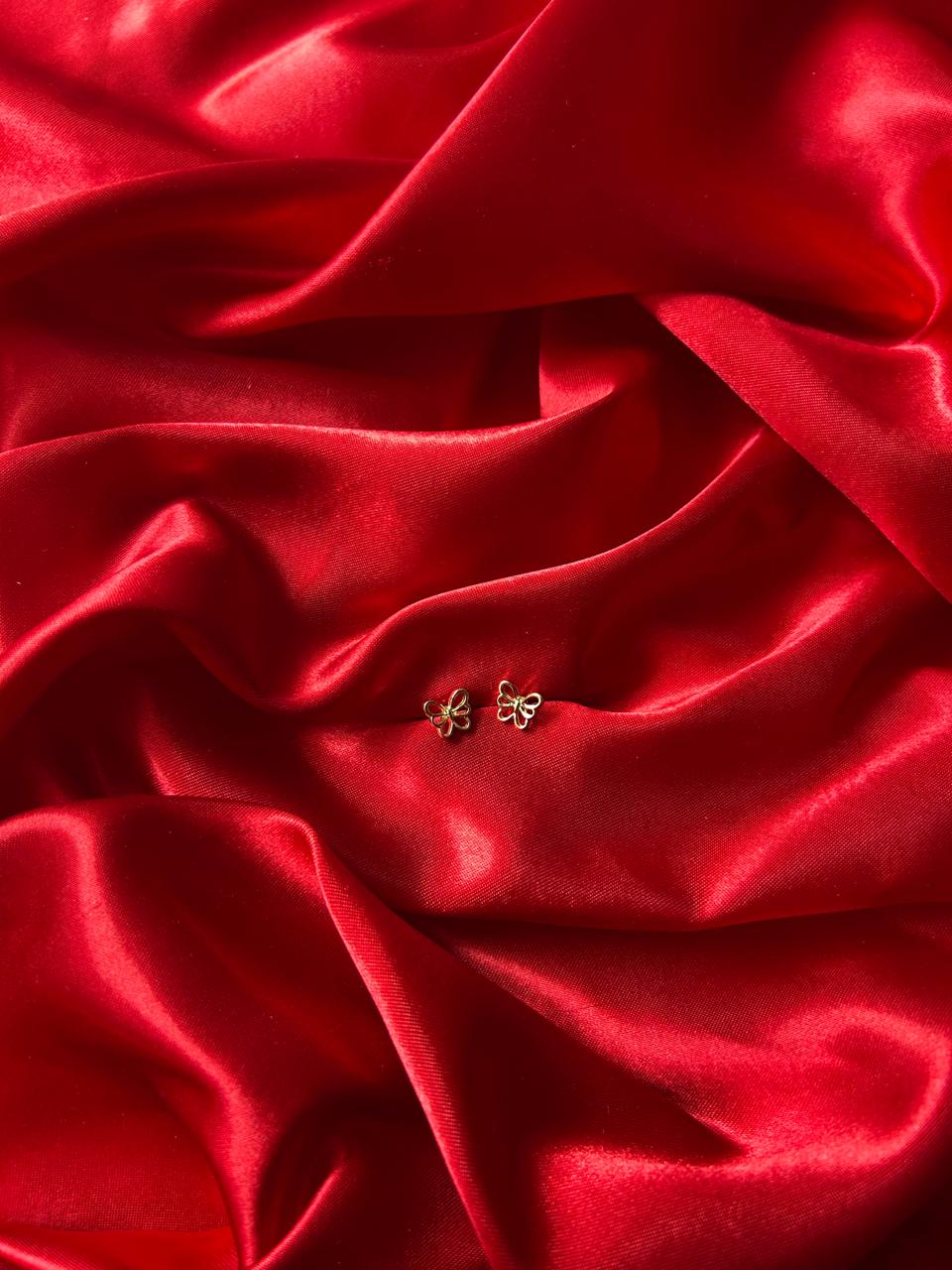 Golden Butterfly Studs