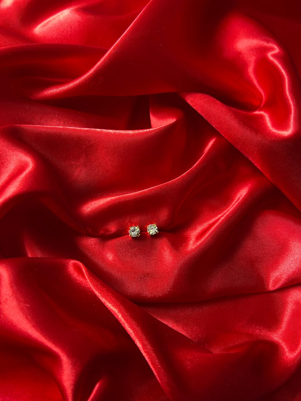 Clear Crystal Stud Earrings