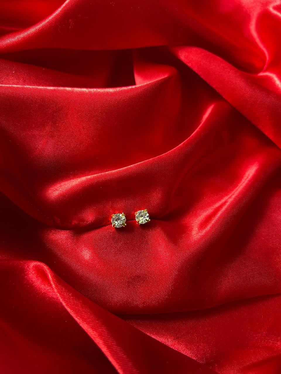 Clear Crystal Stud Earrings