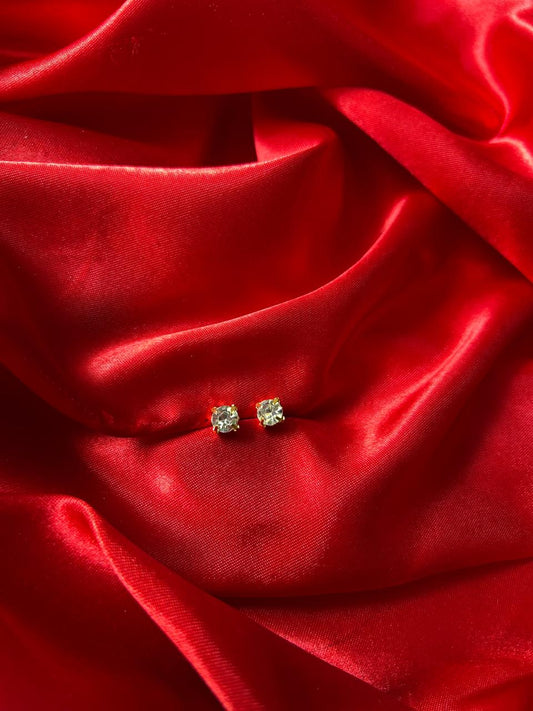 Clear Crystal Stud Earrings