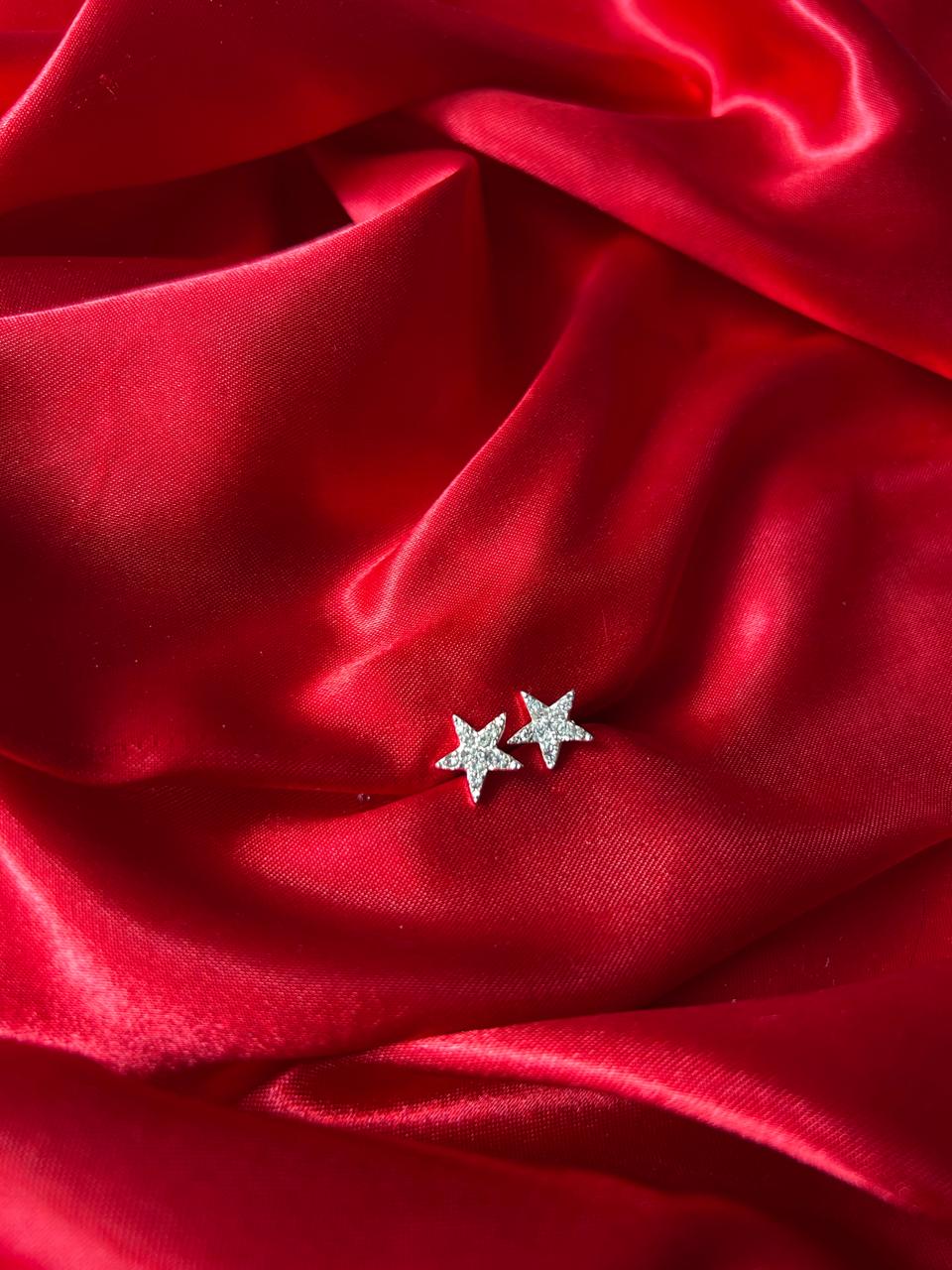 Crystal Star Stud Earrings