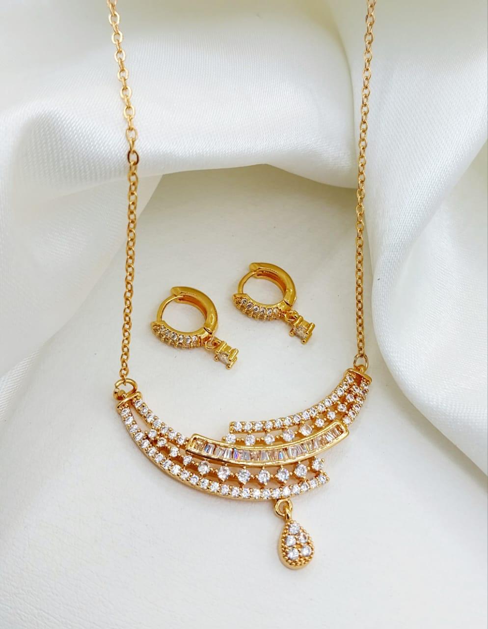 Cascade Crystal Pendant Necklace